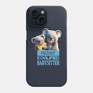 Just a Highly Koalified Babysitter Koala 2 Phone Case