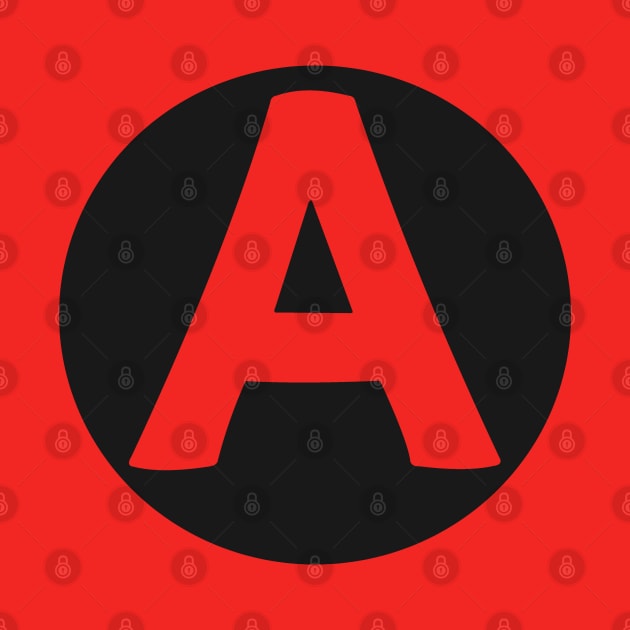 letter a red by persa