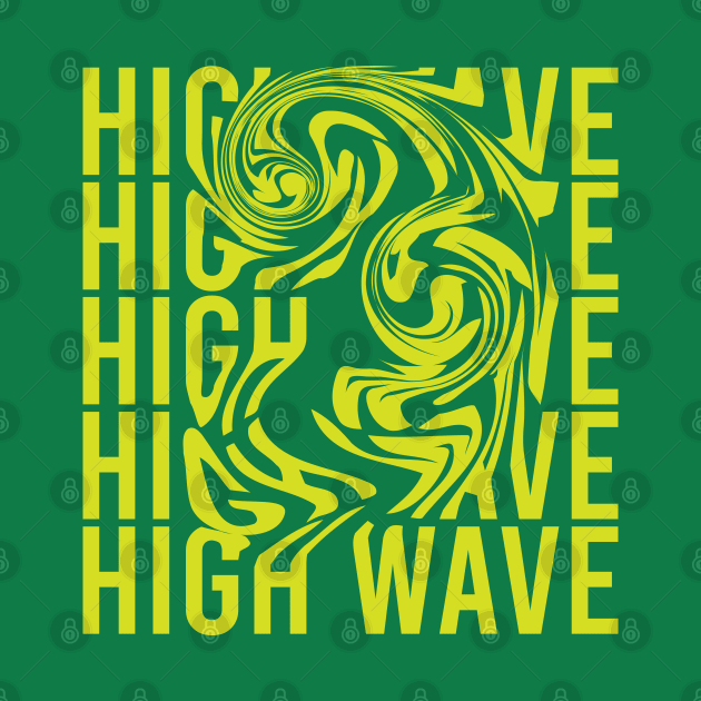 surfing beach High Wave Typography by SSSD