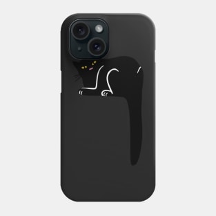 Judgmental Black Cat Phone Case