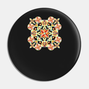 Suzani Pattern on Black Pin