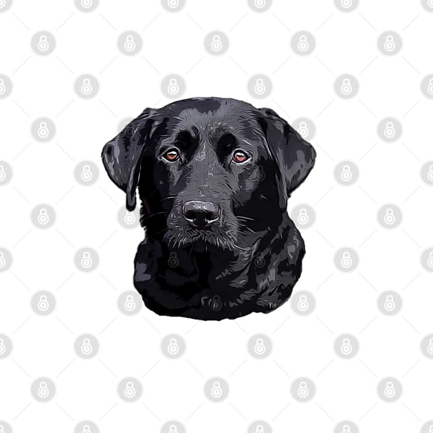 Labrador Retriever Black Dog by ElegantCat