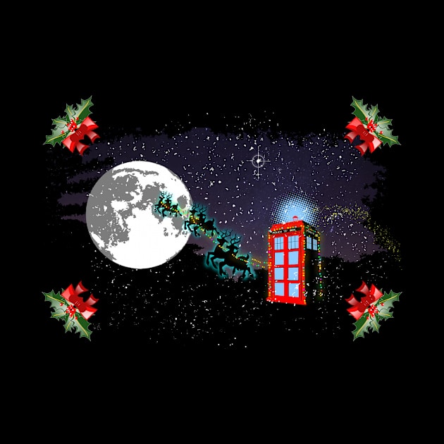 CHRISTMAS TARDIS by KARMADESIGNER T-SHIRT SHOP