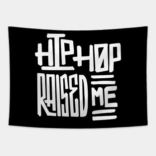 White Hip Hop Raised Me Tapestry