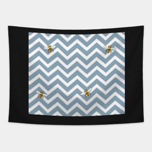 Chevron and Bees Tapestry