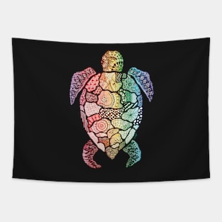 Rainbow Turtle Tapestry