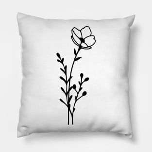 Minimal flowers Pillow