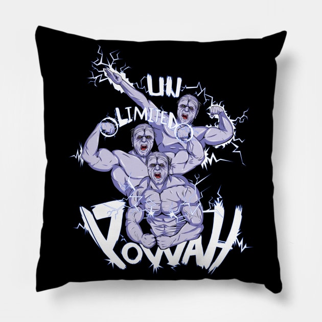 Un-Limited, POWAH! Pillow by FuManChu