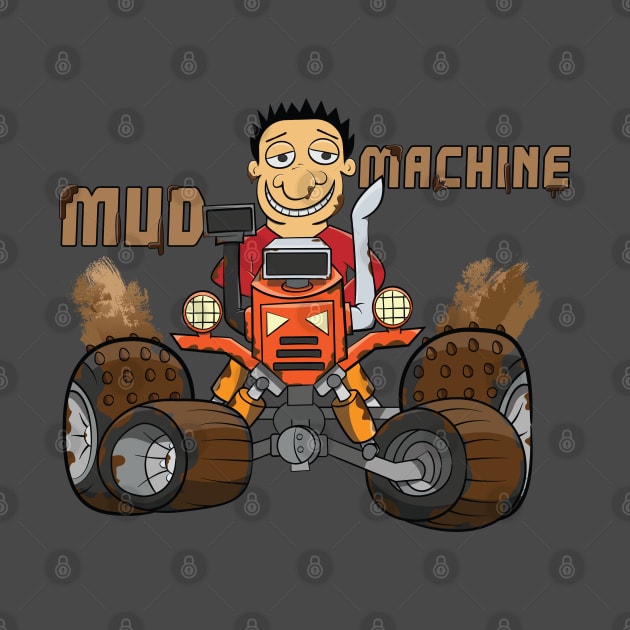 Red Mud Machine 4x4 Offroad Truck Tractor by Dad n Son Designs