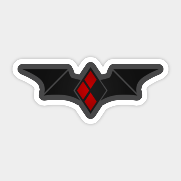 harley quinn logo harley quinn sticker teepublic au