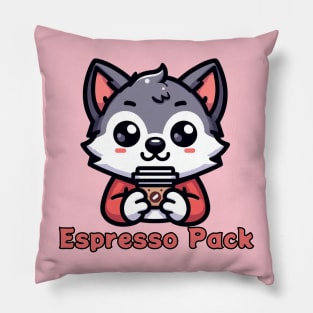 Coffee wolf espresso Pillow