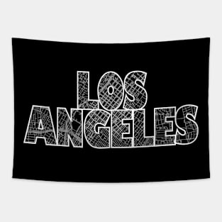 Los Angeles Street Map Tapestry