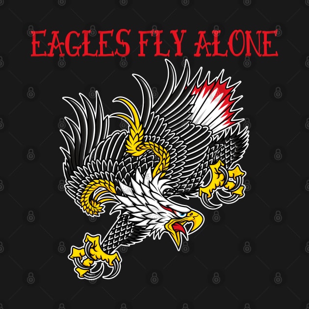 Eagles Fly Alone Traditional Old School Tattoo by Creative Style