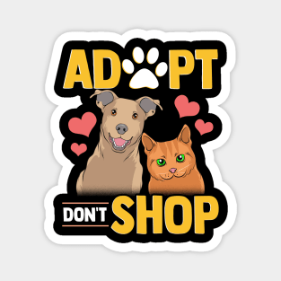 Adopt Don't Shop Cat & Dog Magnet