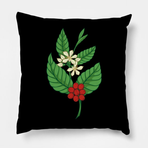 Coffee Tree Icon Pillow by sifis