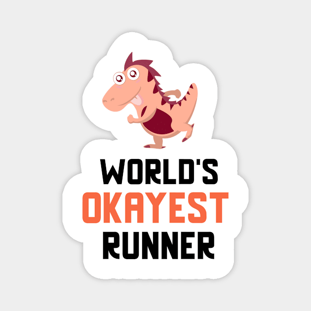 World's Okayest Runner Magnet by Dogefellas