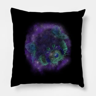 Red Panda Galaxy Pillow