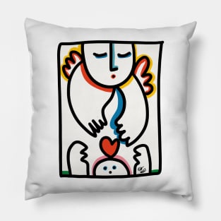 Angel Graffiti is giving love Pillow