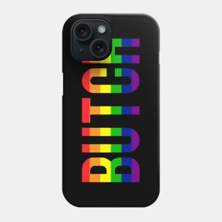 Butch // Femme Lesbian Gay Pride Rainbow Type Phone Case