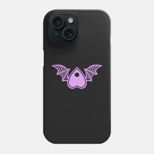 Planchette with Wings - Lavendar on Black Phone Case