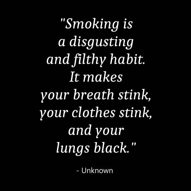 Quote About No Smoking by Fandie