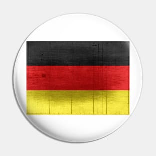 German flag painted on wooden background Pin