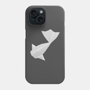 Weißes Origami Fisch Muster Phone Case