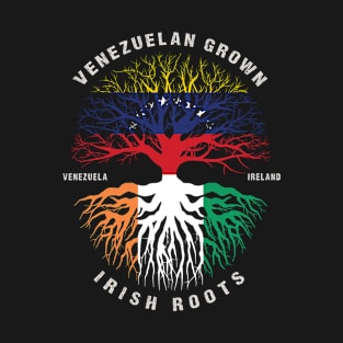 VENEZUELAN Grown Irish Roots Ireland Flag  - Patricks Day T-Shirt