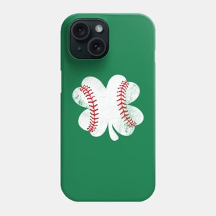 St Patrick's Day Baseball in A Clover Phone Case