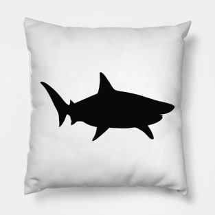 Cool Shark Silhouette Pillow