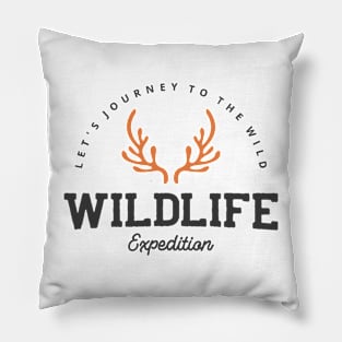 Let's journey to the wild Wildlife Expedition Pillow