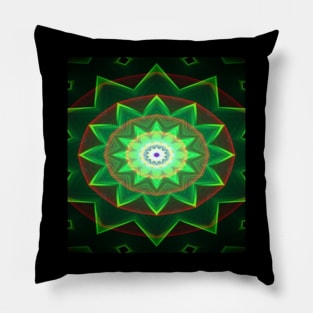 Neon Flower Pattern Pillow