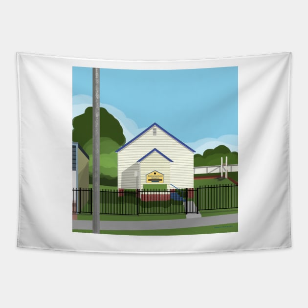 Bomaderry Presbyterian Church Meroo Street Tapestry by Donnahuntriss