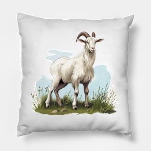 White Goat Pillow