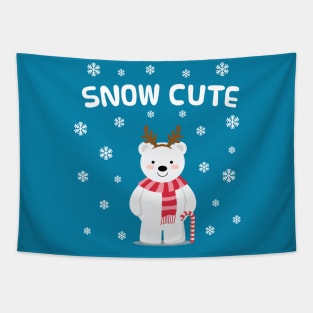 Snow Cute Christmas Tapestry