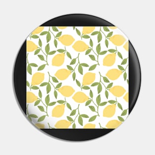 Lemon drawing on white Pin