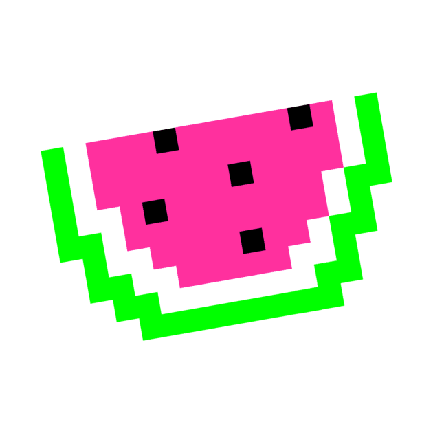 tiny pixel watermelon by Bee-