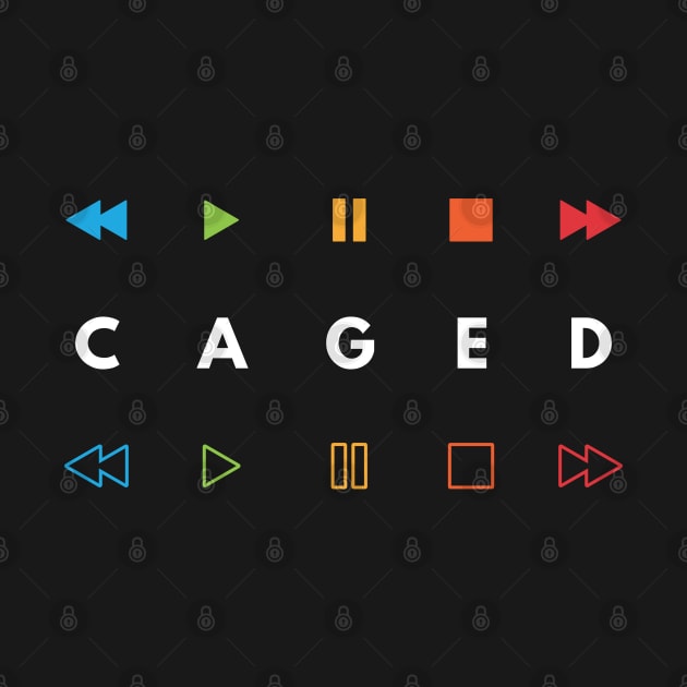 CAGED System Music Player Buttons Multi Colors by nightsworthy