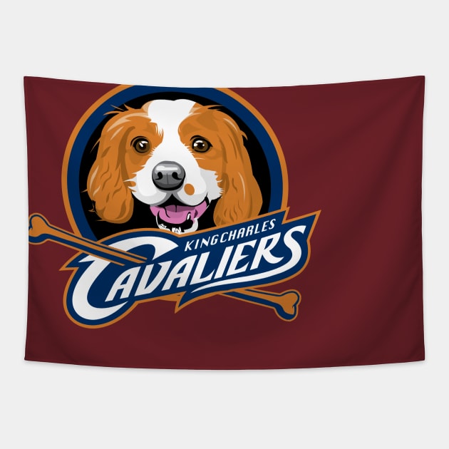King Charles Cavaliers Tapestry by Rola