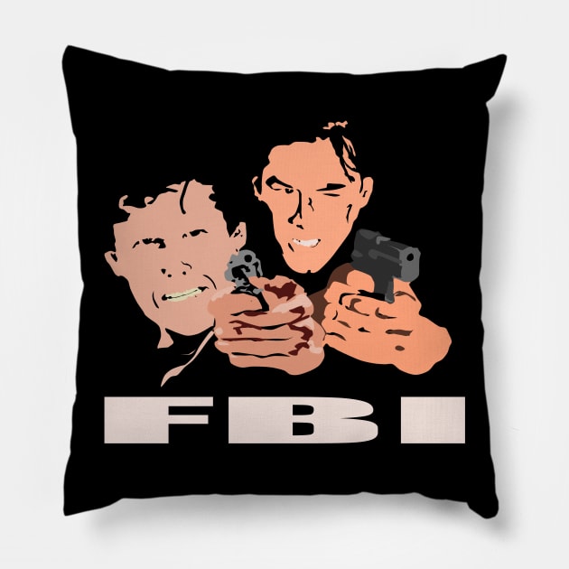 Point Break: Johhny Utah and Pappas Pillow by ilrokery