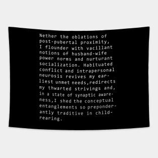 Psychological bullshit jargon text. Tapestry