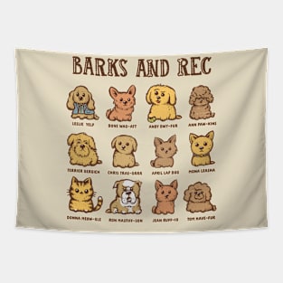Barks and Rec Tapestry