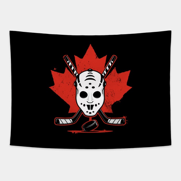 Canada Ice Hockey Tapestry by zoljo