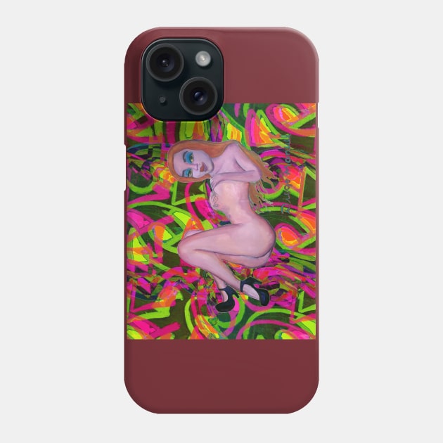 redhead girl Phone Case by diegomanuel