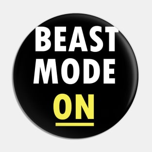 Beast Mode ON Gym Motivation Pin