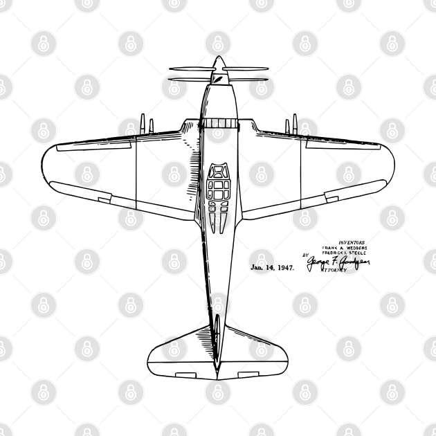 Aeroplane Print Patent Image by MadebyDesign