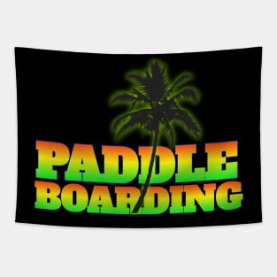 Paddle boarding t-shirt designs Tapestry