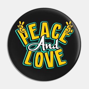 peace and love Pin