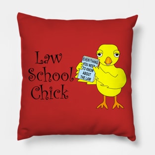 Law School Chick Pillow