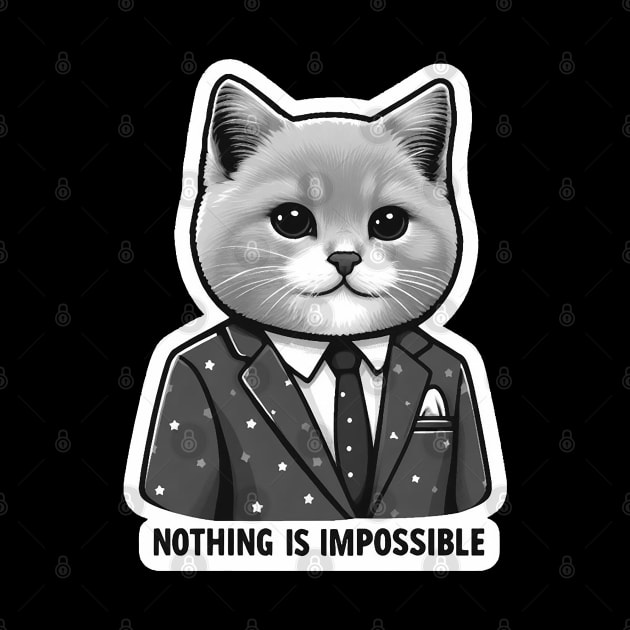 Nothing Is Impossible Cat by Plushism